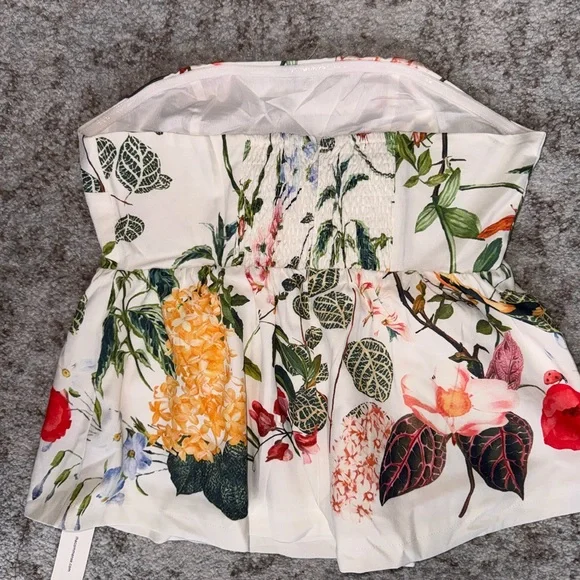 Commense Floral Strapless Blouse - Multicolor - Picture 6 of 9